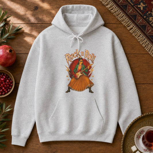 Rock n Roll Hoodie - Ash