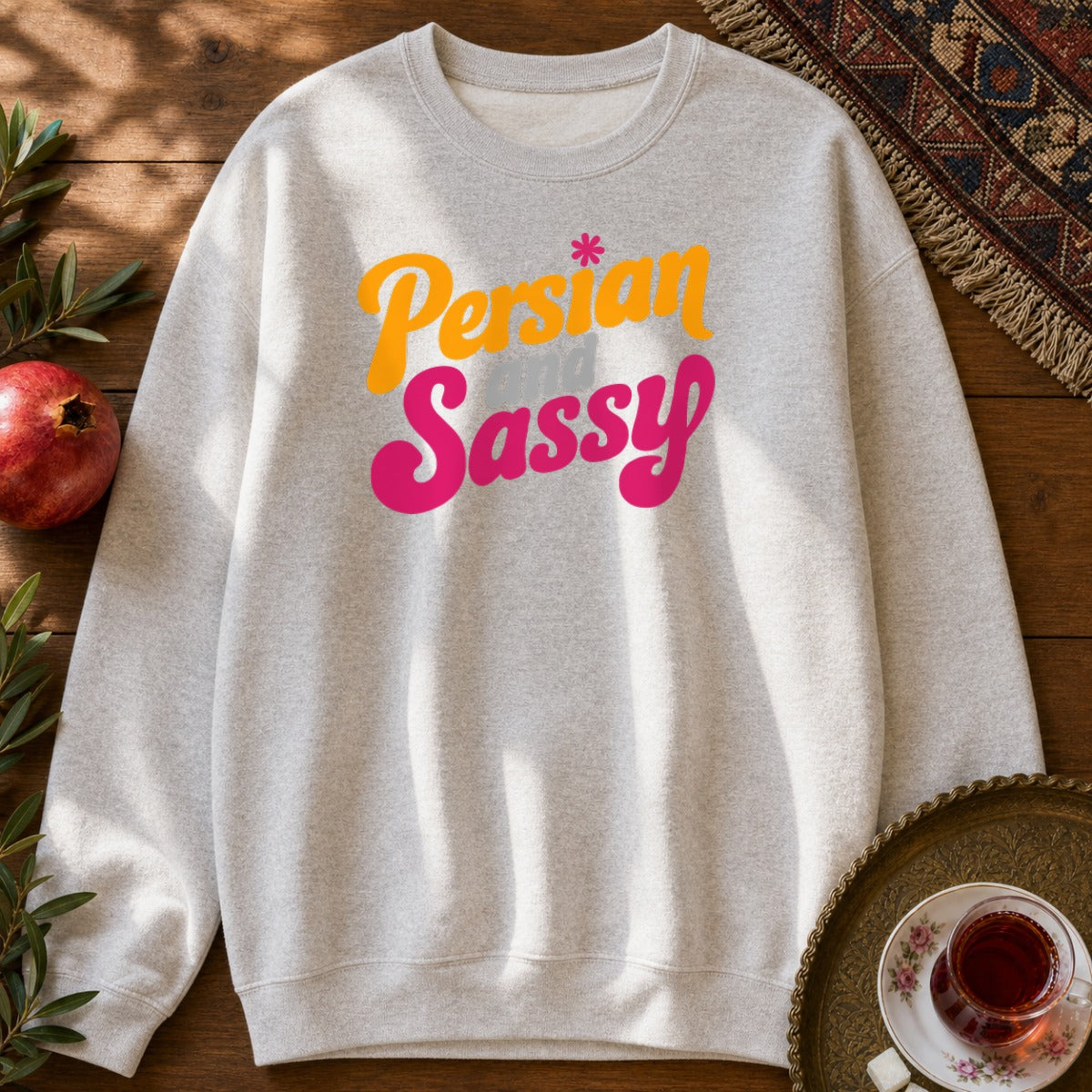 Persian and Sassy Sweatshirt - Ash