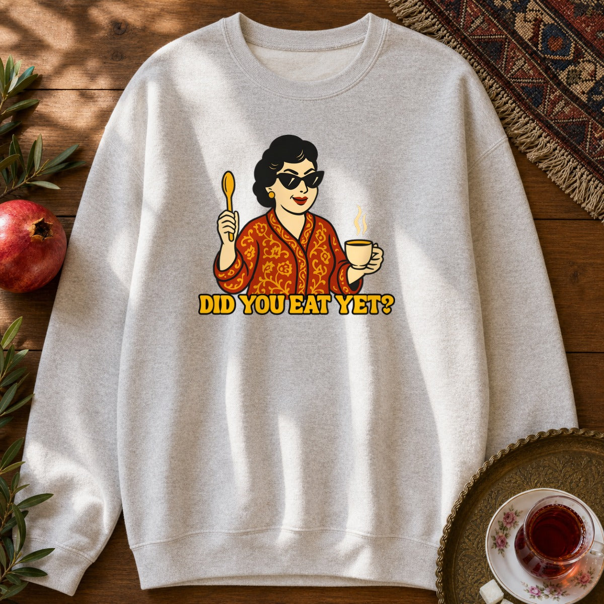 Did you eat yet? 1 Sweatshirt - Ash