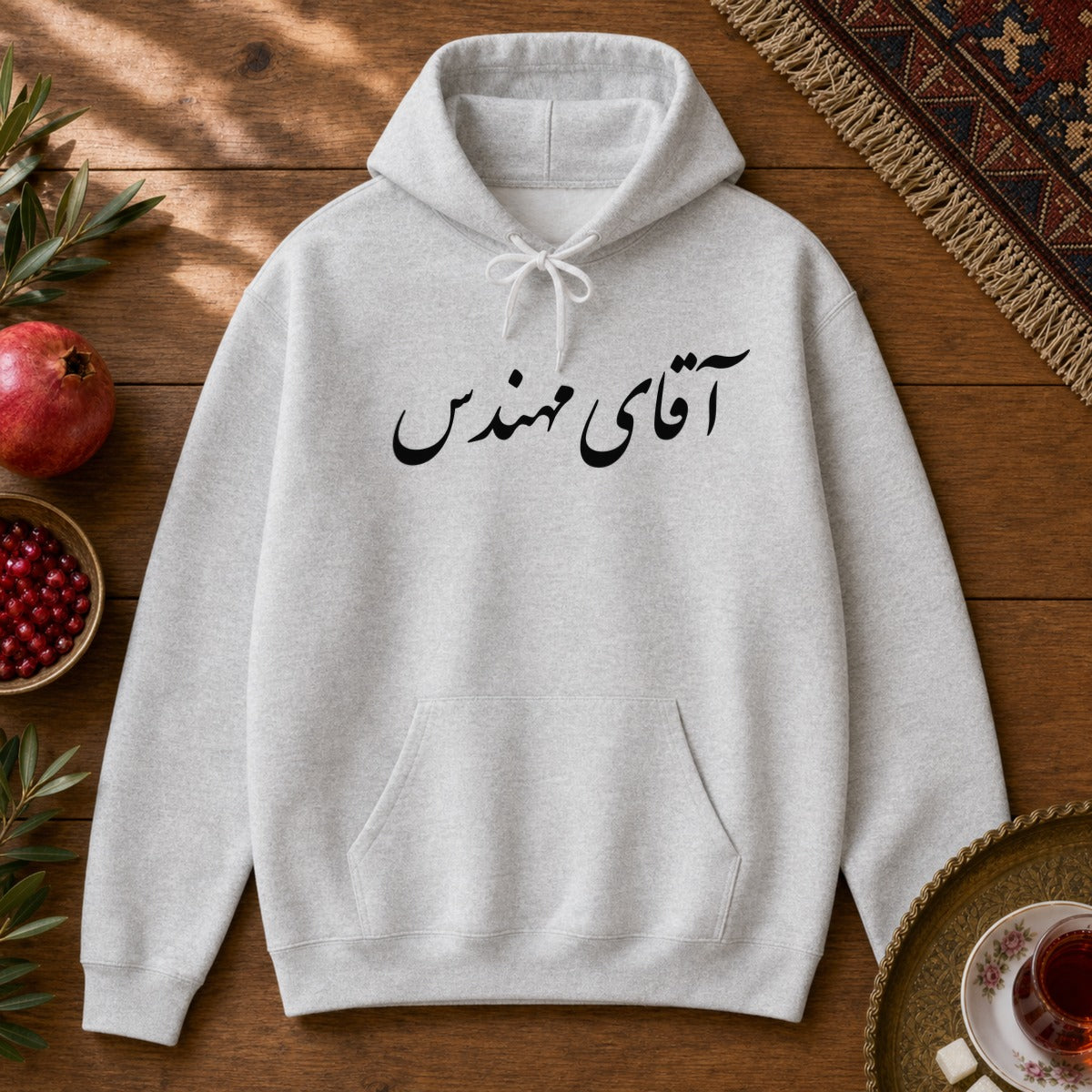 Aghaye Mohandes Hoodie - Ash