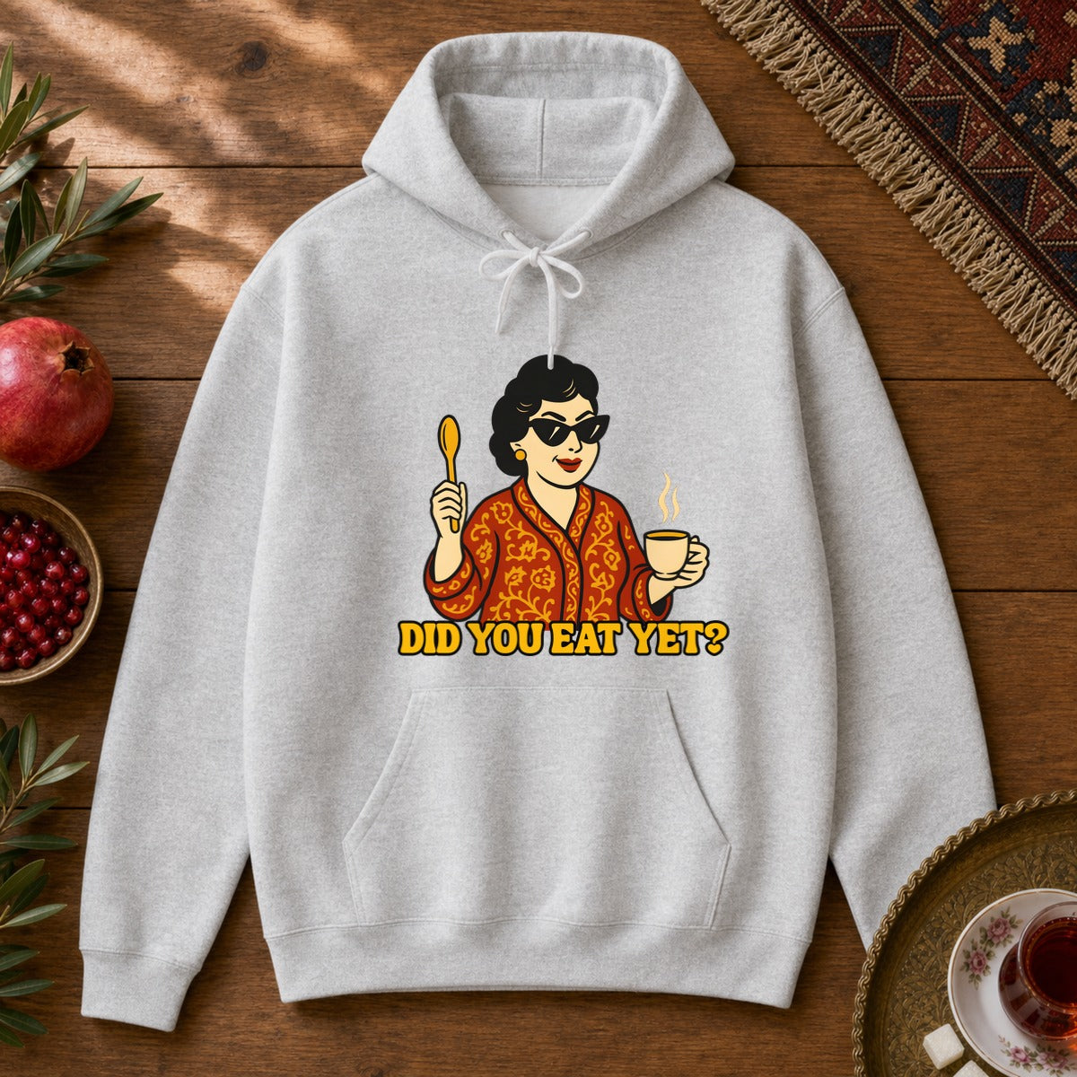 Did you eat yet? 1 Hoodie - Ash