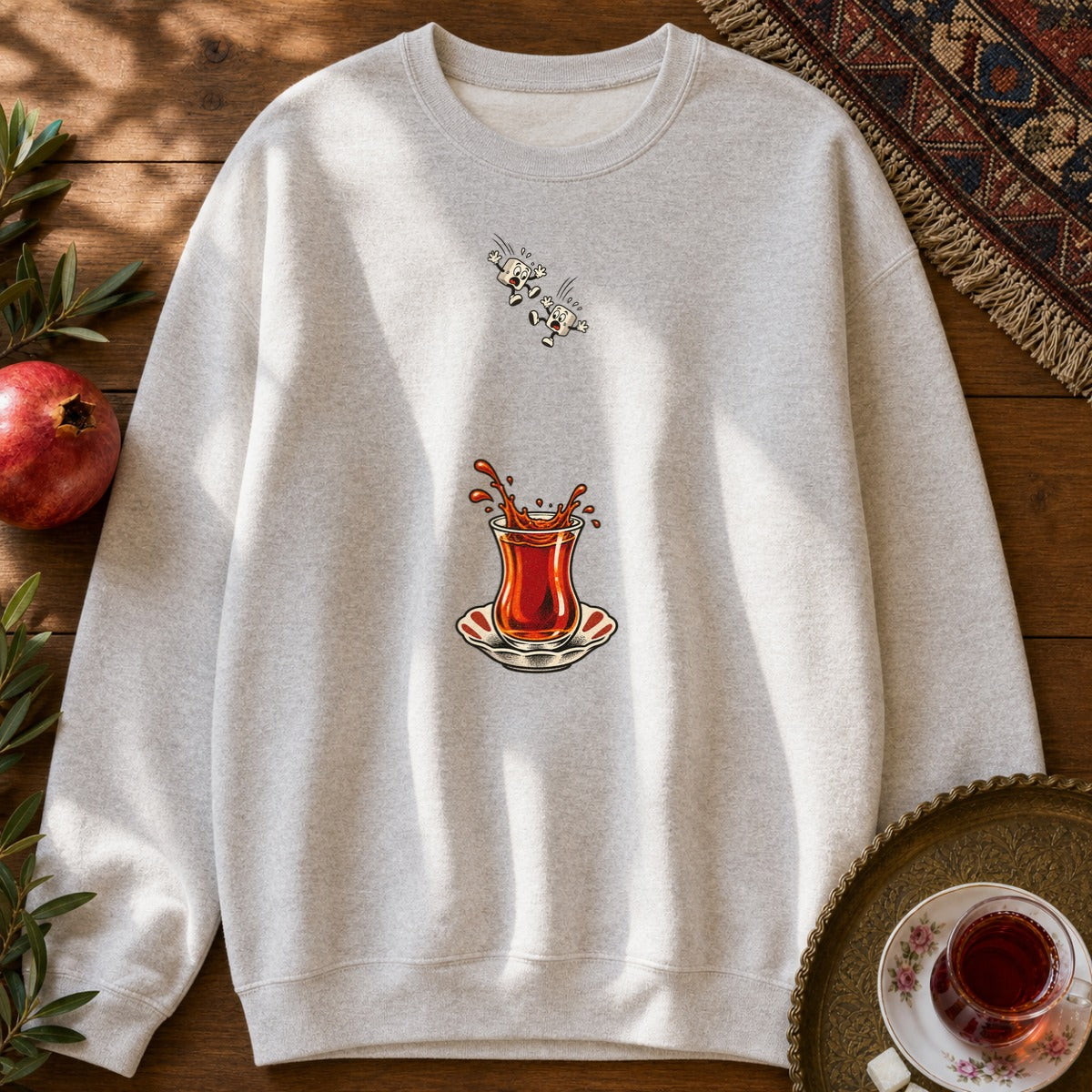 Diving Ghands Sweatshirt - Ash