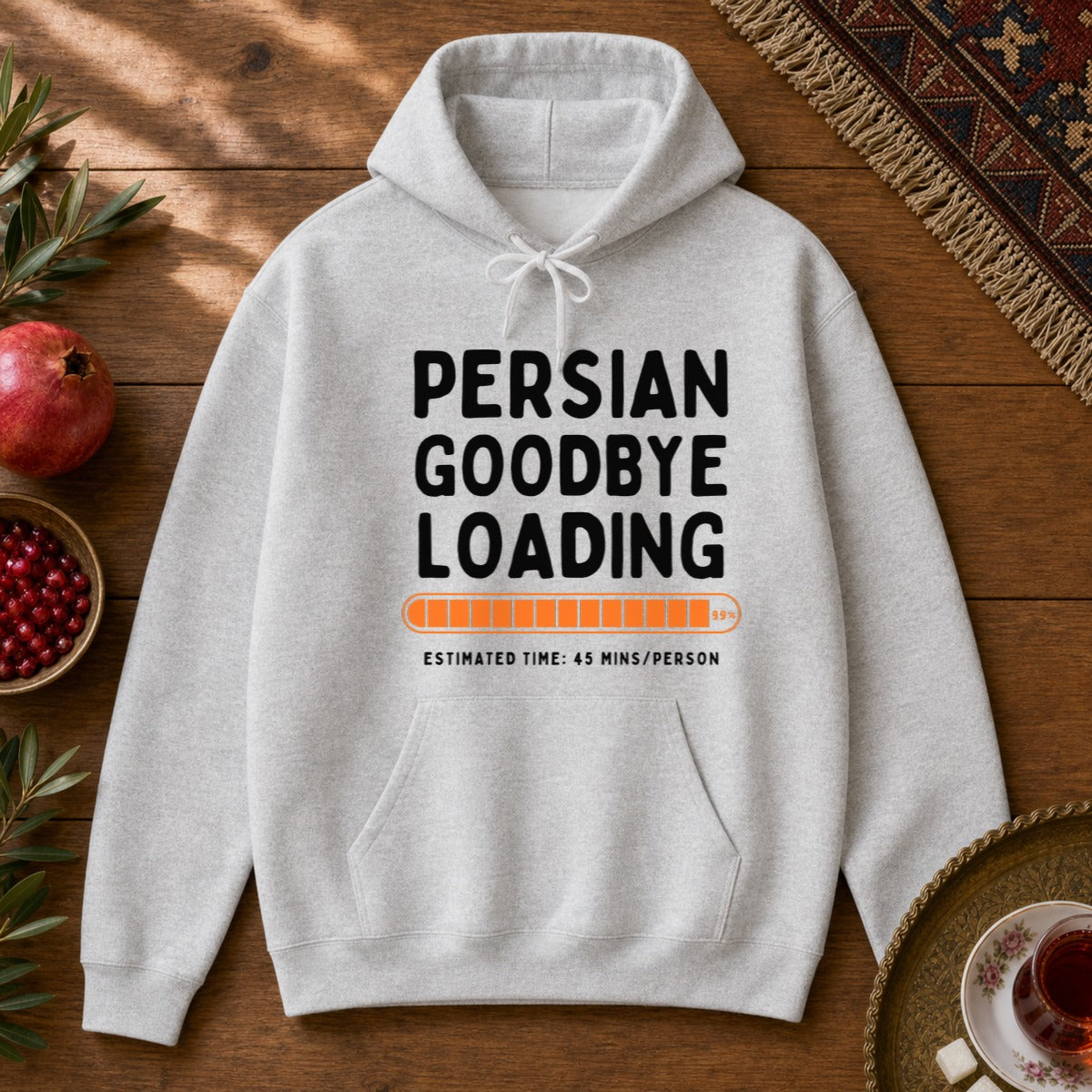 Persian Goodbye Loading Hoodie - Ash
