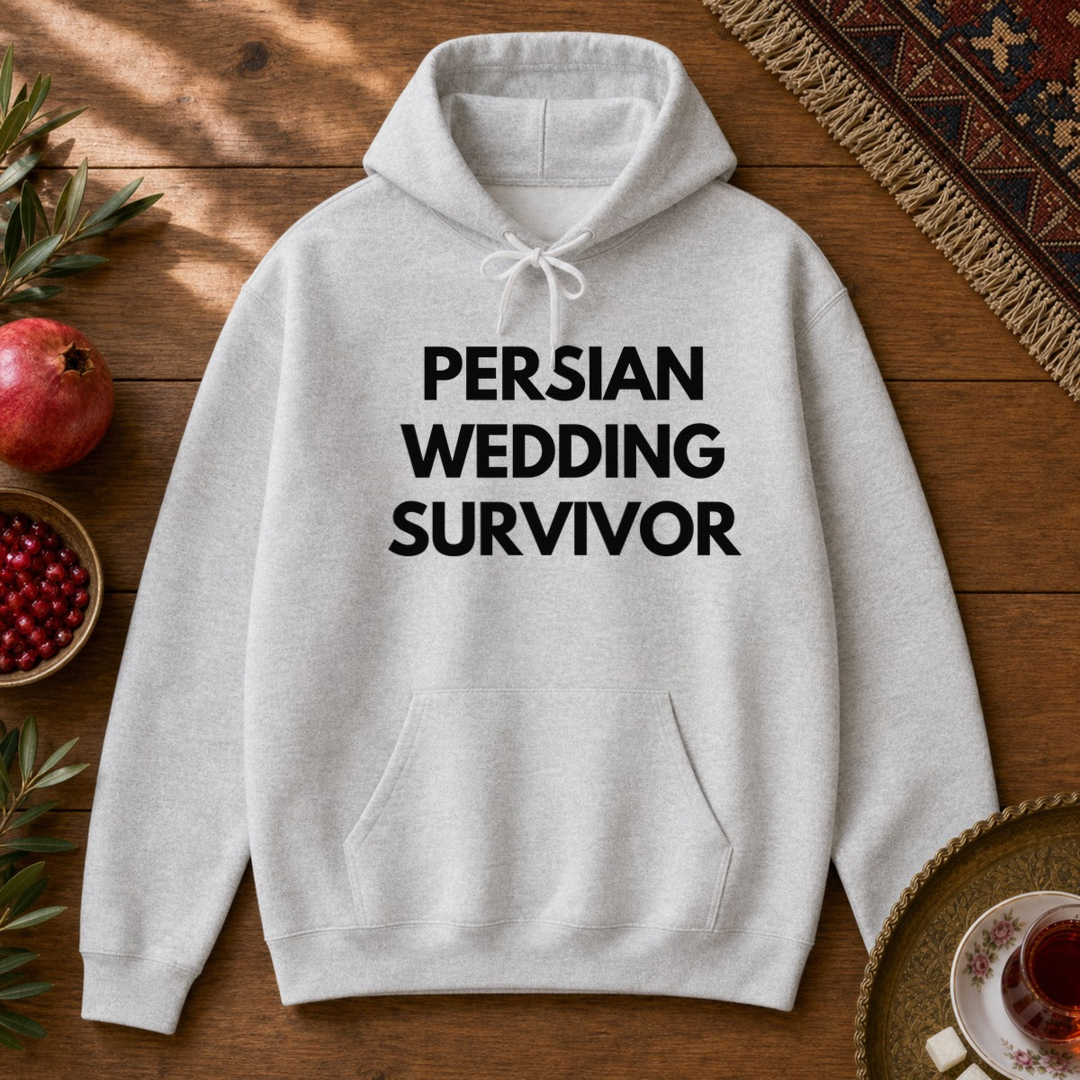 Persian Wedding Survivor Hoodie - Ash