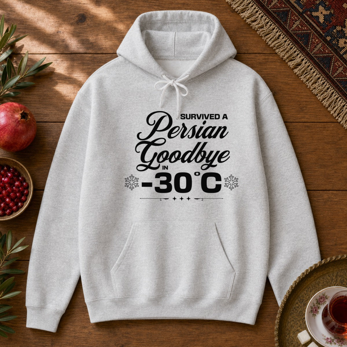Persian Goodbye Survivor Hoodie - Ash