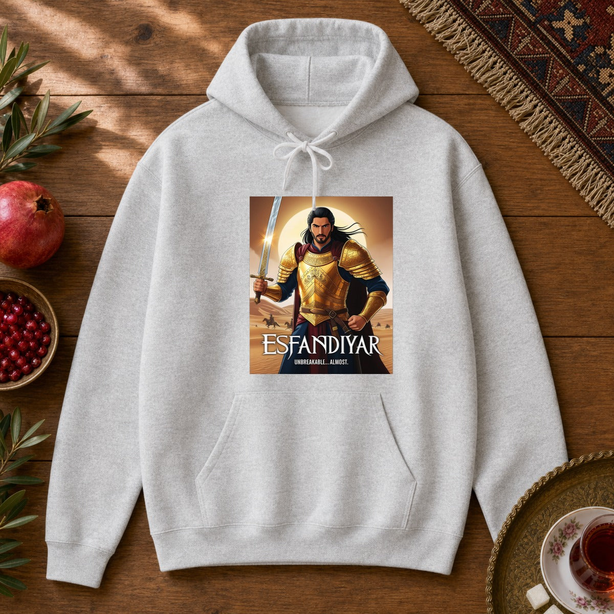 Esfandiyar Unbreakable ... Almost Hoodie - Ash