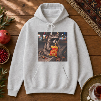 Pofak Raccoon Hoodie - Ash