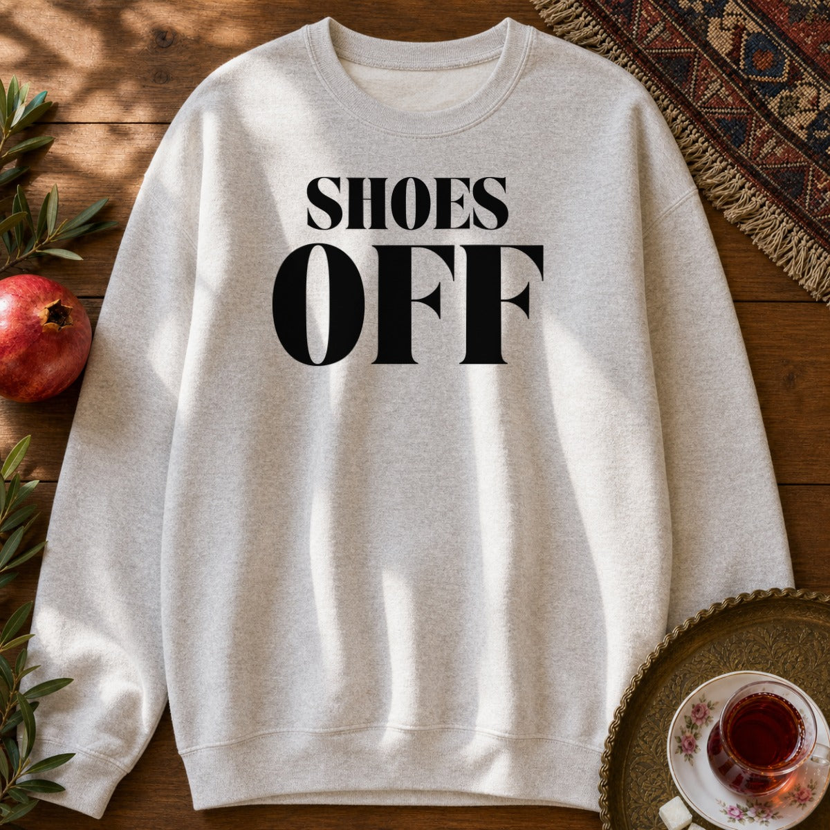 Shoes Off Sweatshirt - Ash