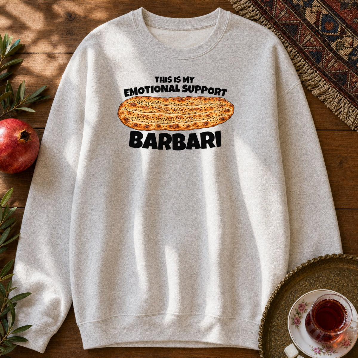 Emotional Support Barbari Sweatshirt - Ash