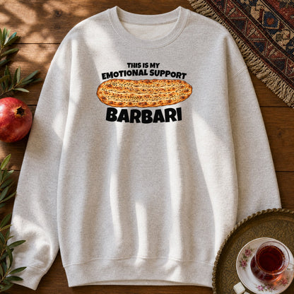 Emotional Support Barbari Sweatshirt - Ash