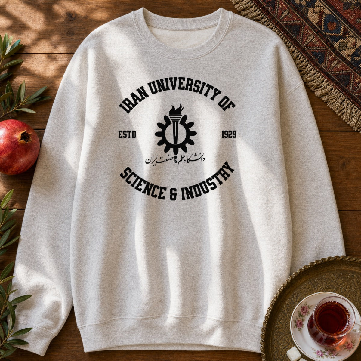 Iran University of Science and Technology Sweatshirt - Ash