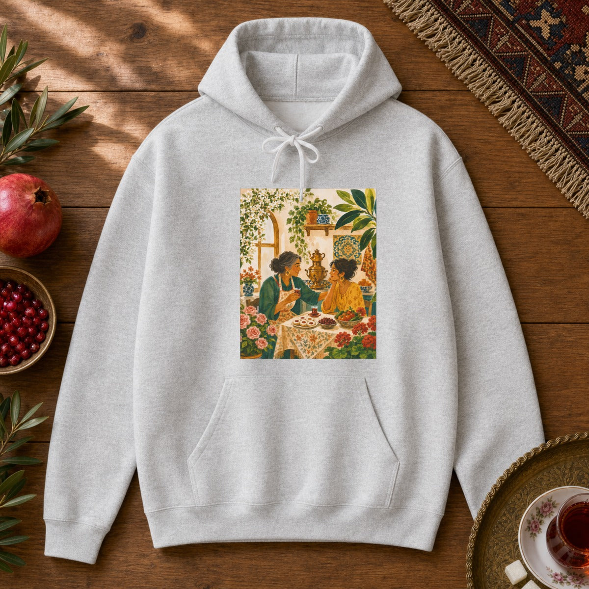 Maman's Kitchen Hoodie - Ash