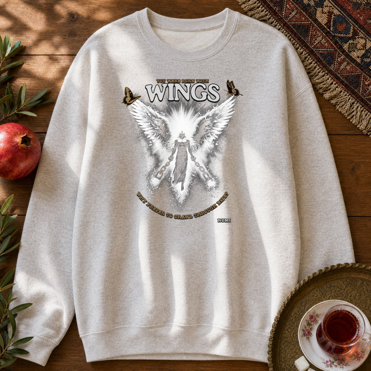 Rumi Wings Sweatshirt - Ash