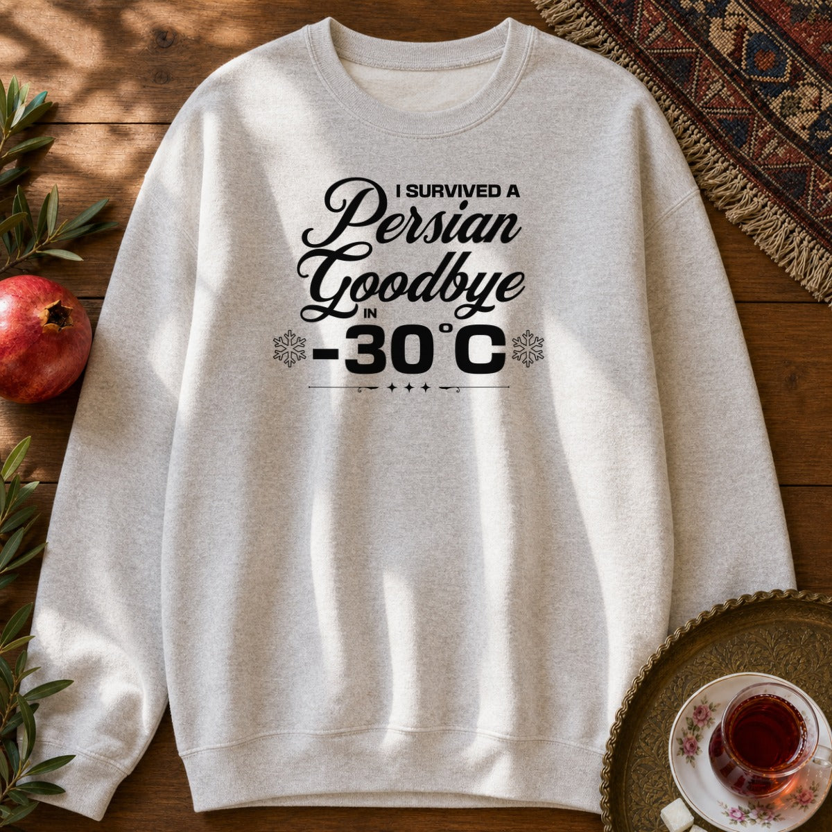 Persian Goodbye Survivor Sweatshirt - Ash