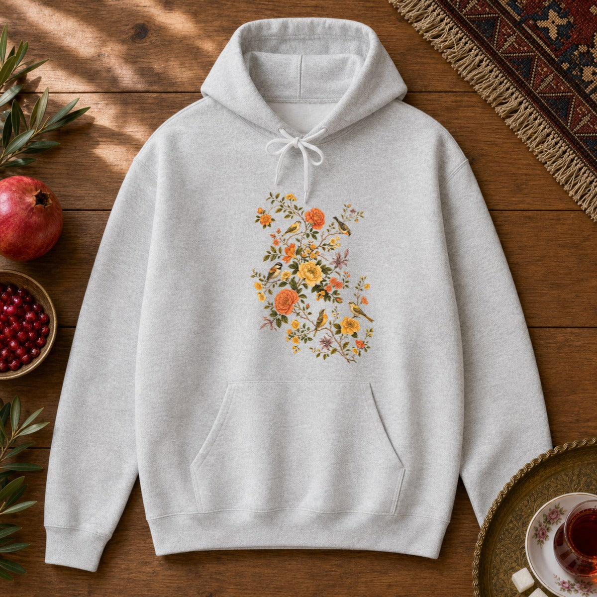 Gol va Morgh Hoodie - Ash