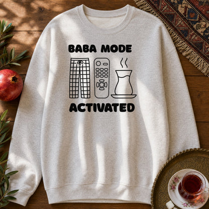 Baba Mode Activated Sweatshirt - Ash