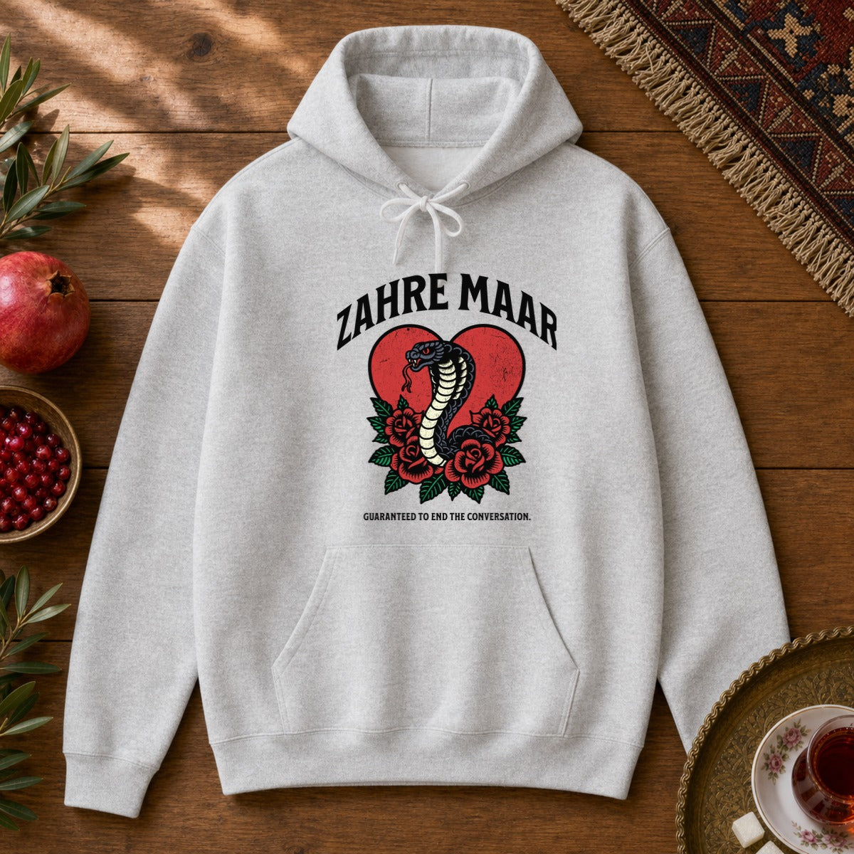 Zahre Maar Hoodie - Ash