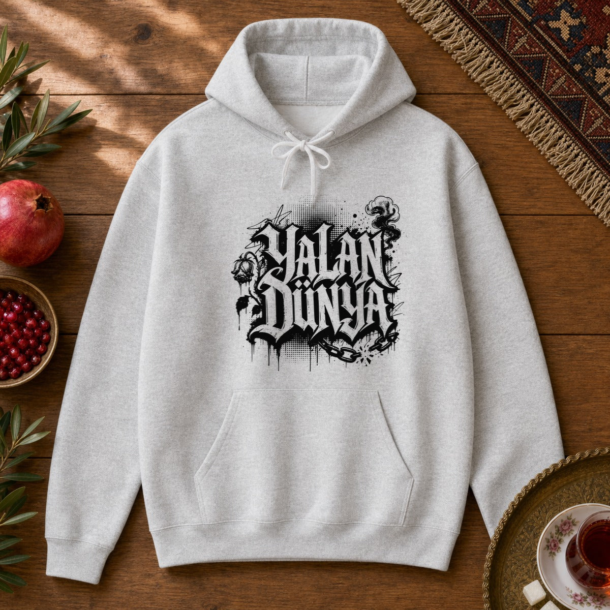 Yalan Dunya Hoodie - Ash