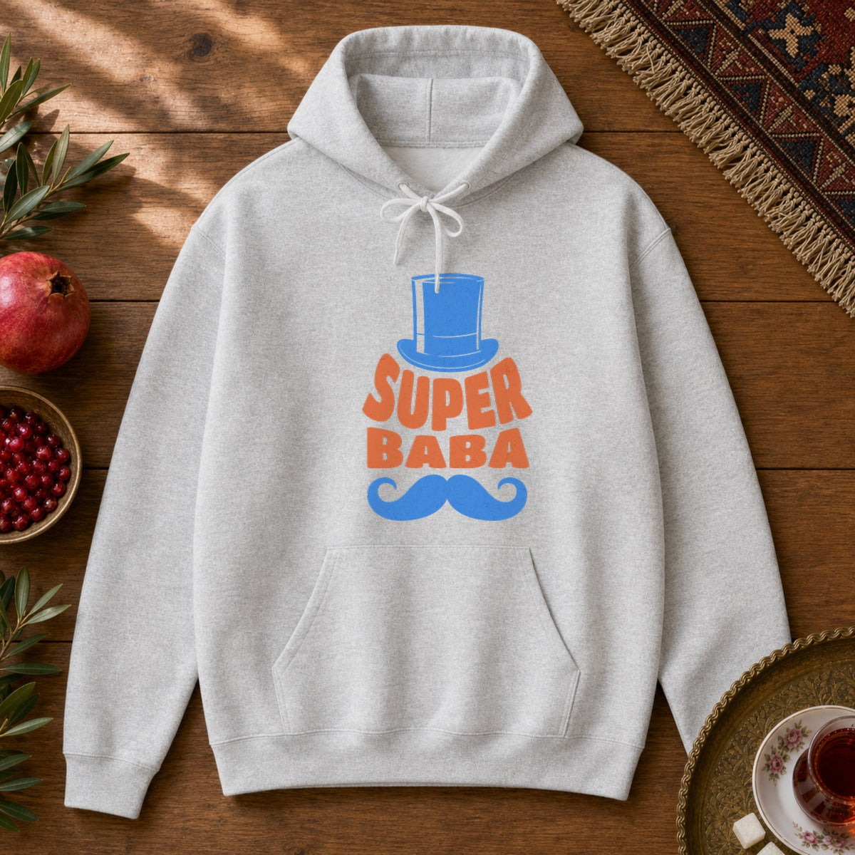 Super Baba Hoodie - Ash