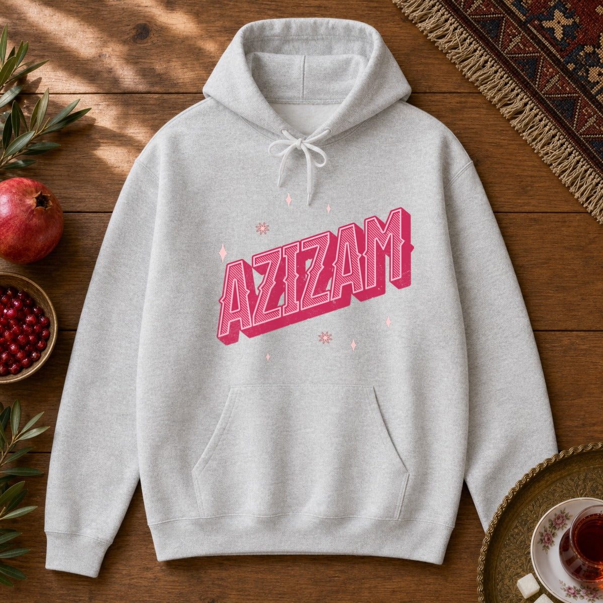 Azizam Vintage Hoodie - Ash