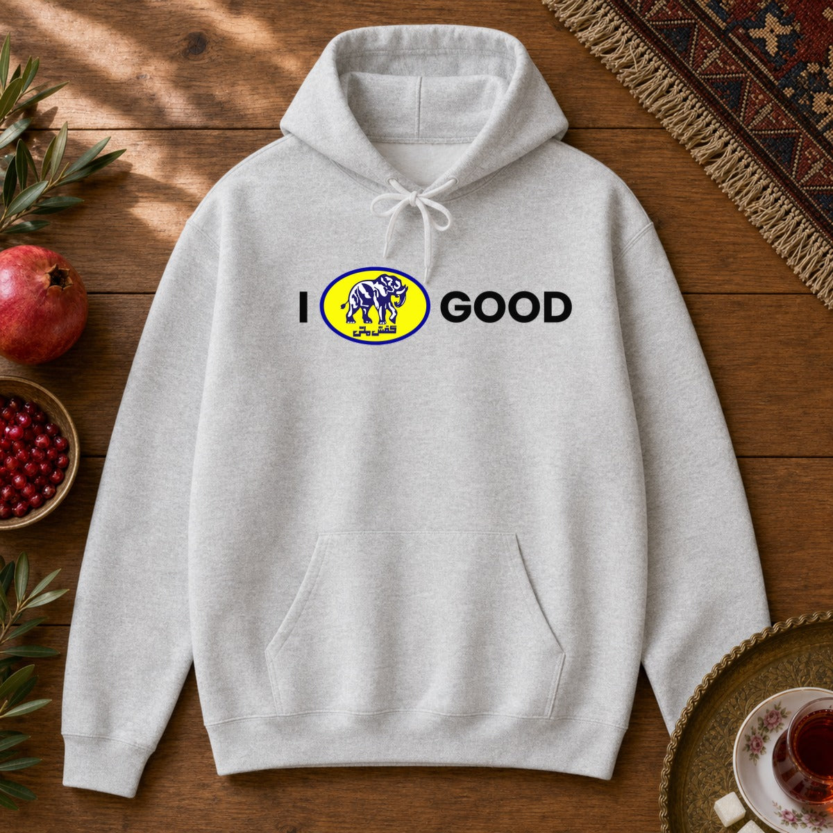 I Feel Good Hoodie - Ash