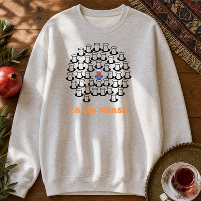 I Said Mersi Sweatshirt - Ash
