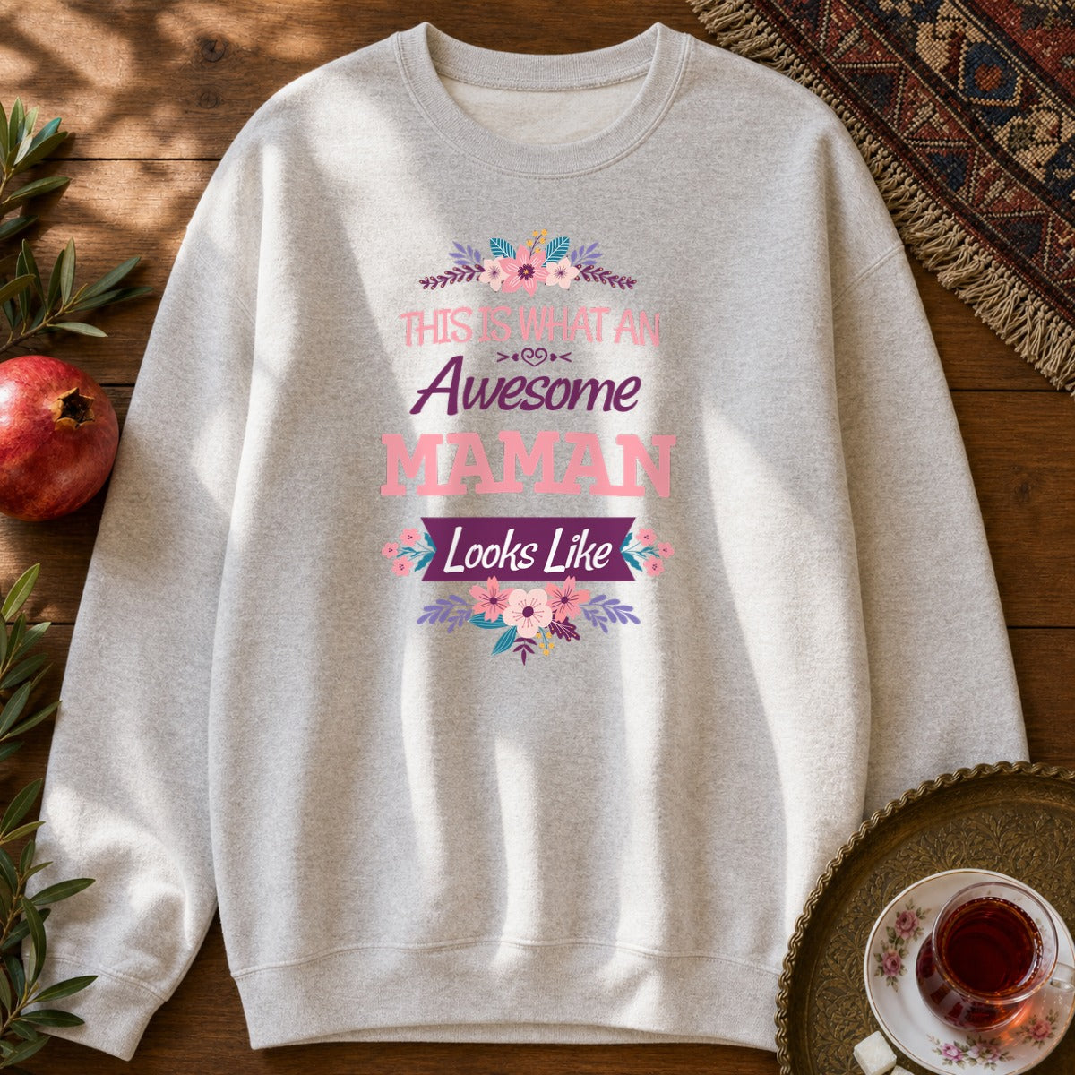 Awesome Maman Sweatshirt - Ash