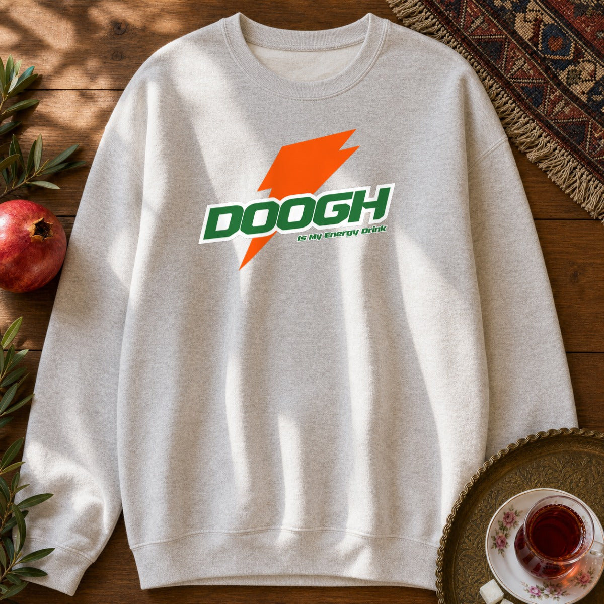 Doogh is My Energy Drink Sweatshirt - Ash