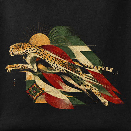 Close-up of the Asian Cheetah print showing ink detail on the fabric