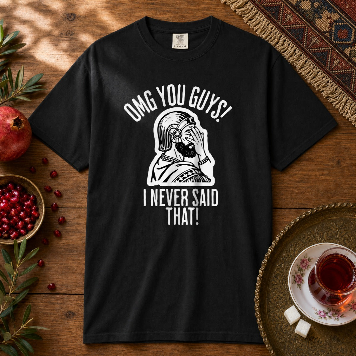 I Never Said That - Cyrus the Great Premium Tee - Black
