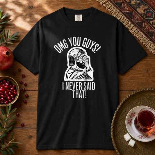 I Never Said That - Cyrus the Great Premium Tee - Black