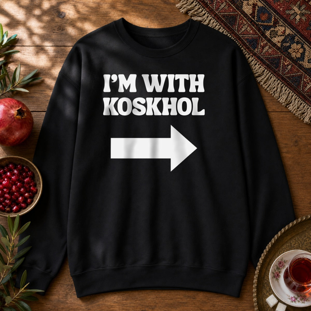 I'm with Koskhol - Left Sweatshirt - Black