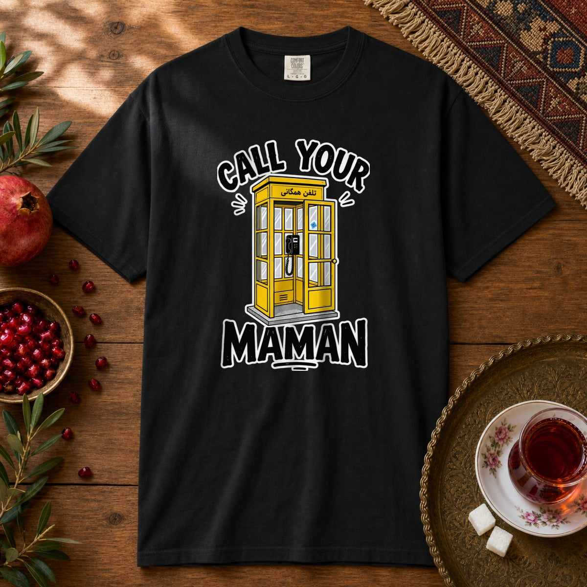 Call your Maman Premium Tee - Black