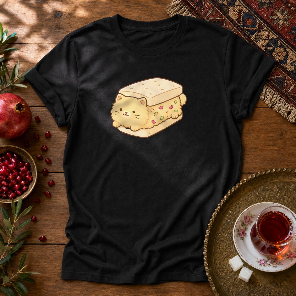 Persian Ice Cream Sonnati Unisex T-Shirt - Black
