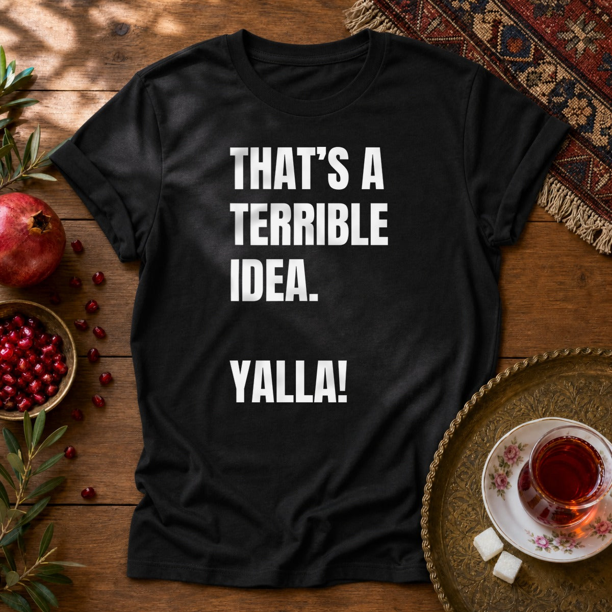 Yalla! Unisex T-Shirt - Black