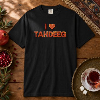 I Love Tahdeeg Premium Tee - Black