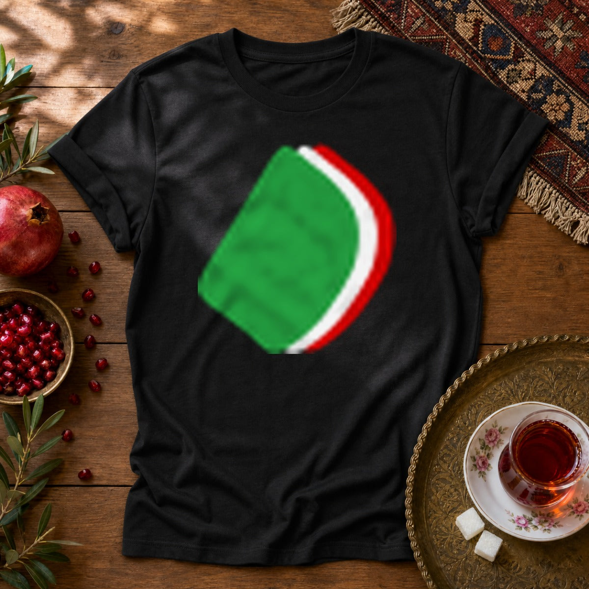 Flag Noqte Unisex T-Shirt - Black