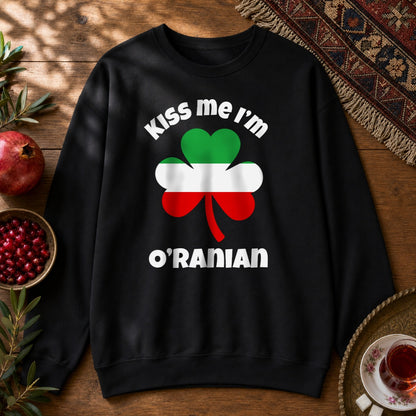 Kiss Me I'm O'Ranian Sweatshirt - Black