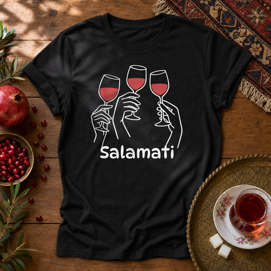 Salamati Wine Unisex T-Shirt - Black
