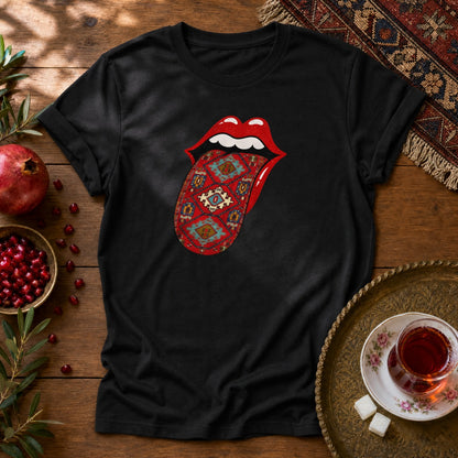 Hot Lips Unisex T-Shirt - Black