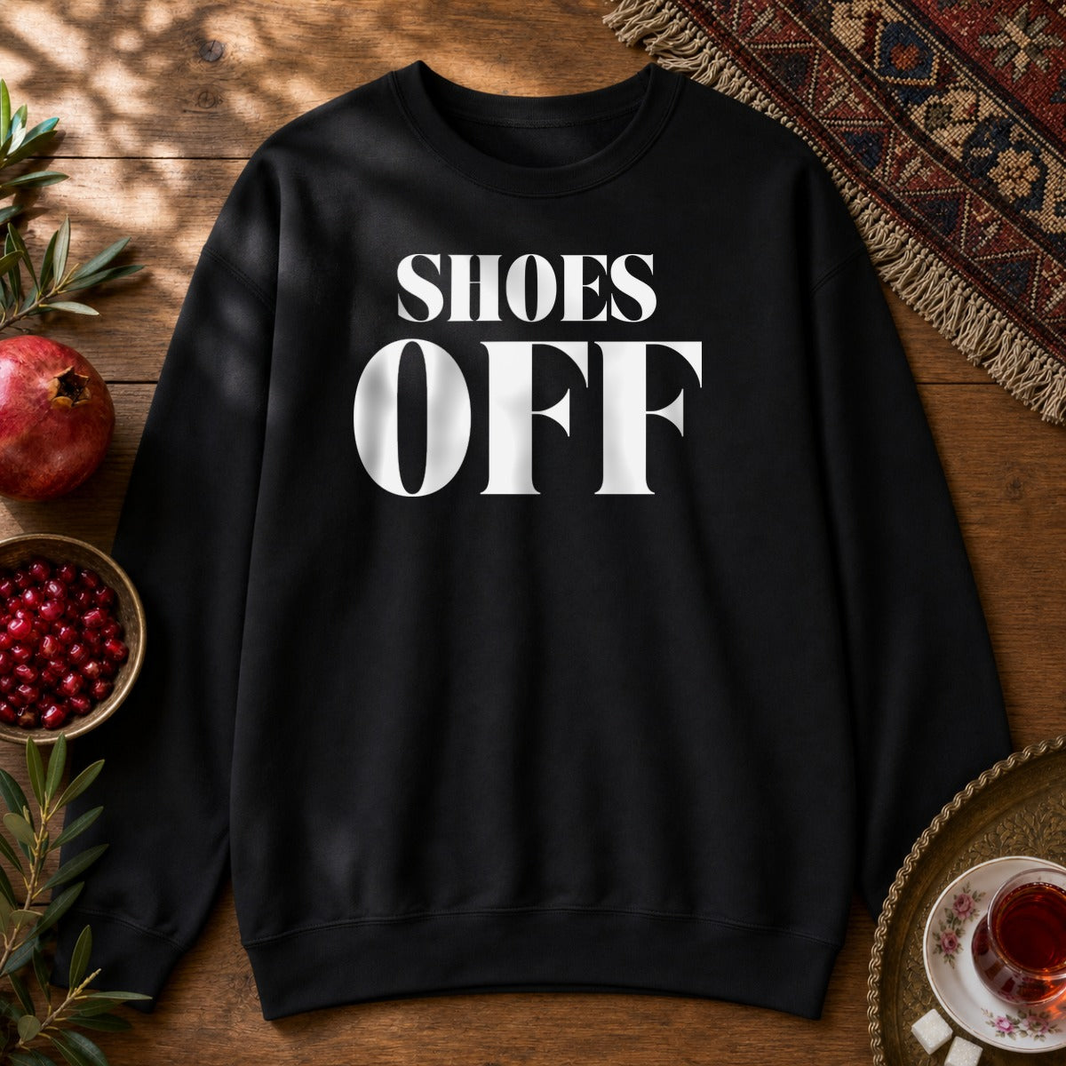 Shoes Off Sweatshirt - Black