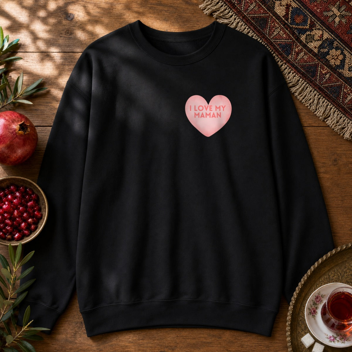 I love my Maman Sweatshirt - Black
