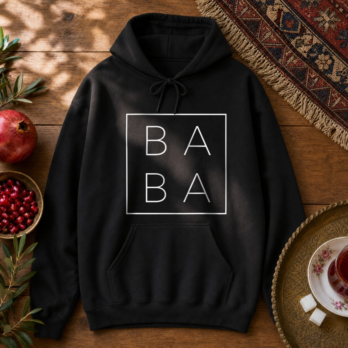 Baba Minimal Hoodie - Black