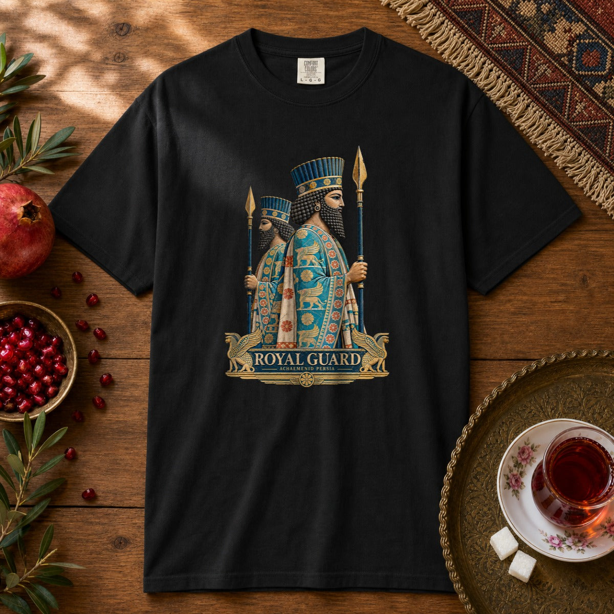 Achaemenid Royal Guard Premium Tee - Black