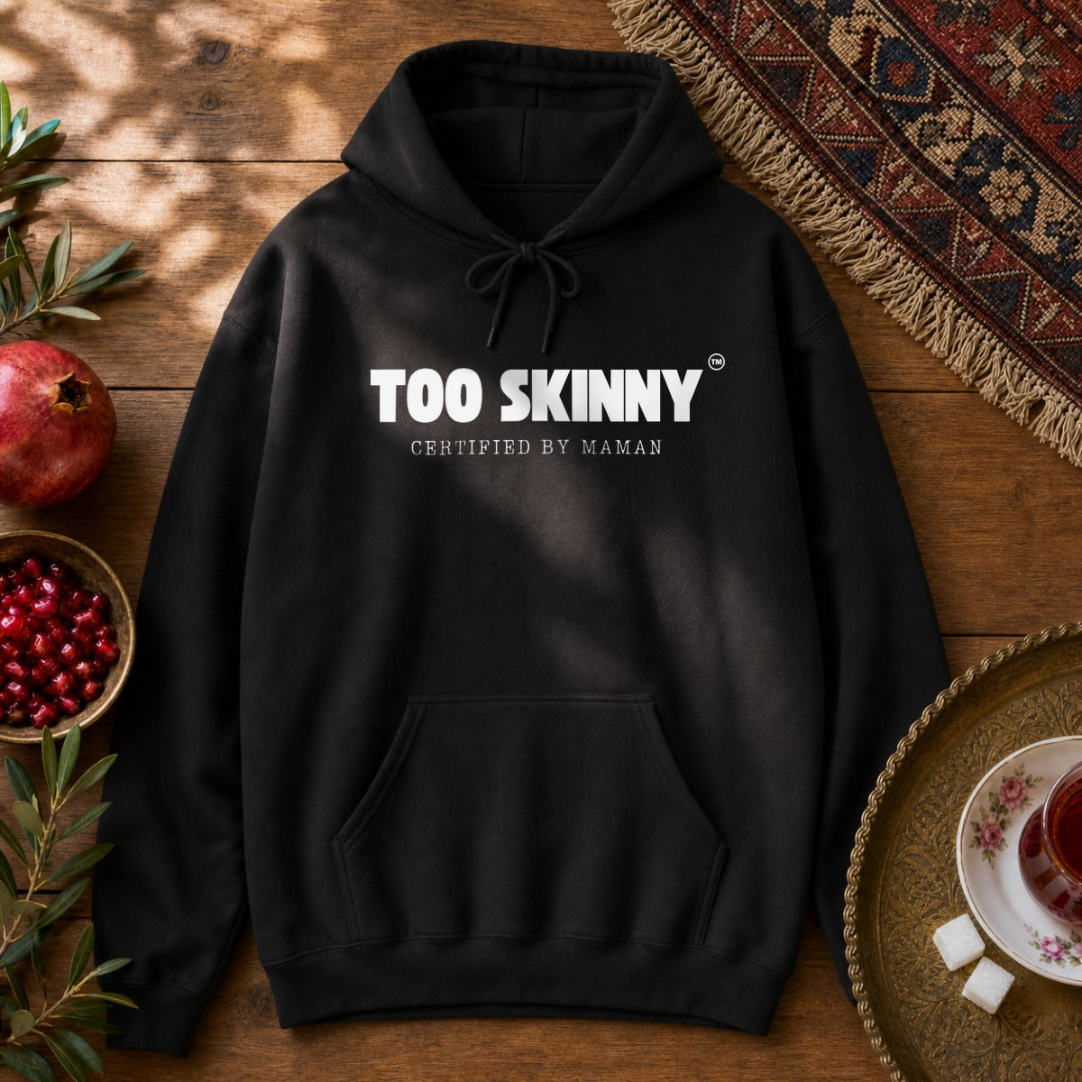Too Skinny Hoodie - Black