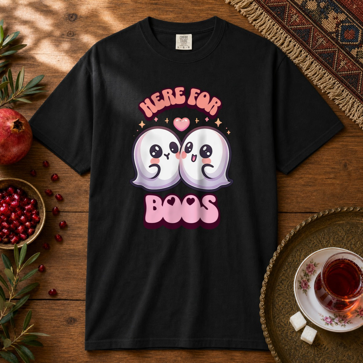 Here for Boos Premium Tee - Black