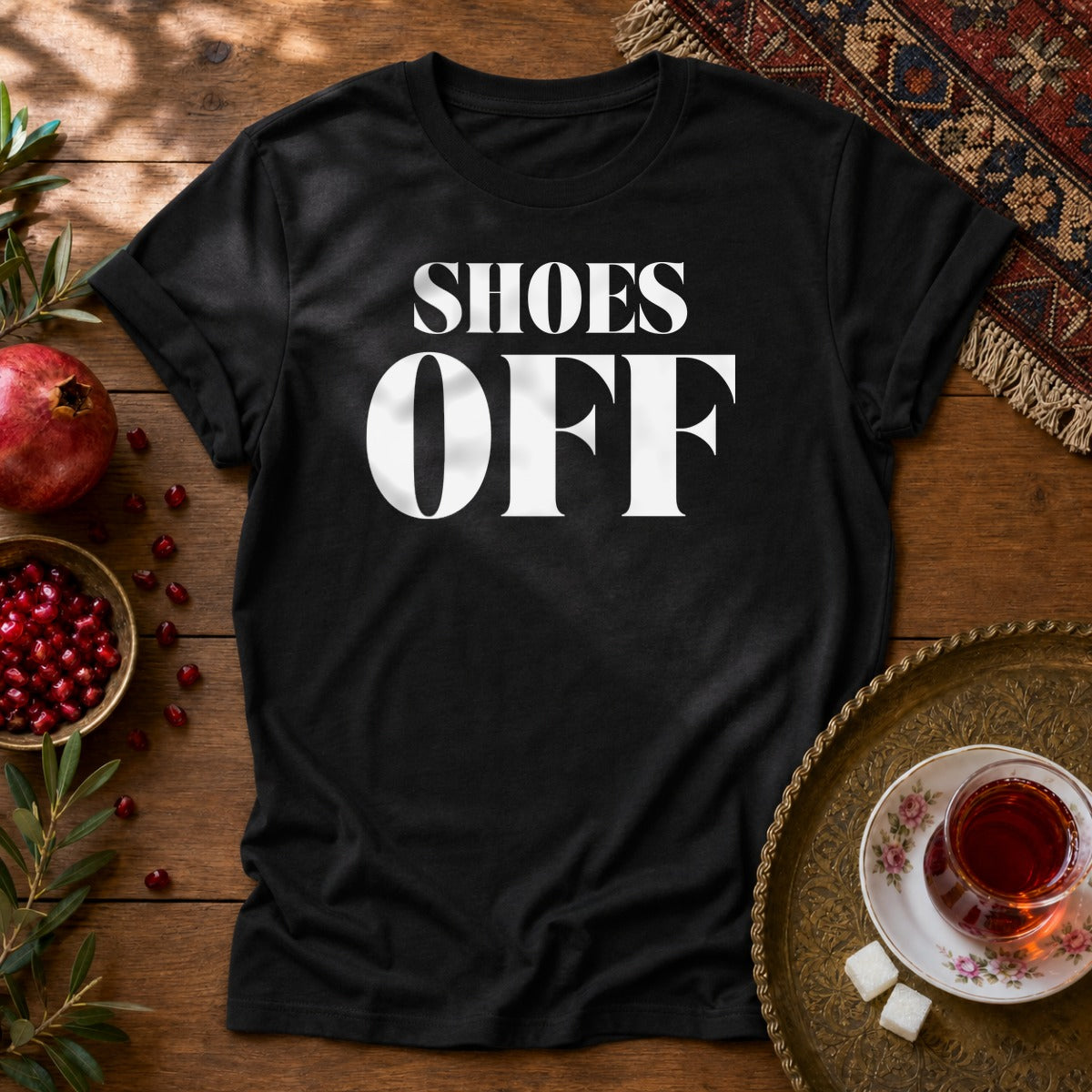 Shoes Off Unisex T-Shirt - Black