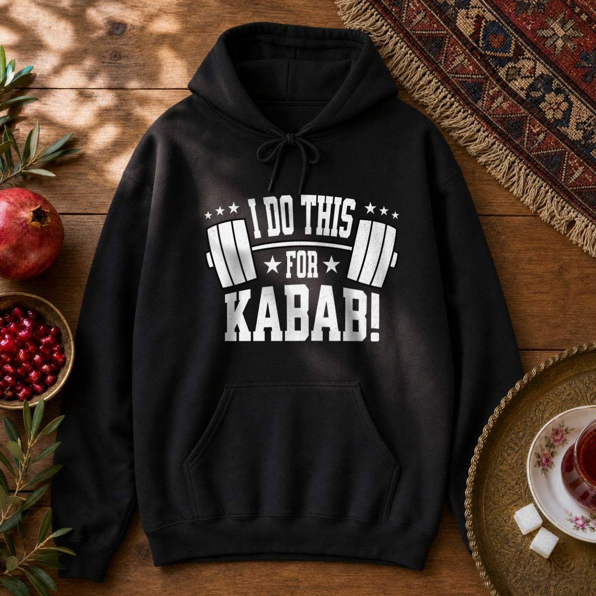 I do this for Kabab! Hoodie - Black