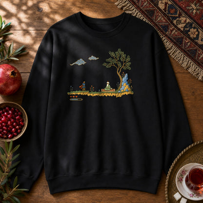 Retro Quest - Pixel Art Sweatshirt - Black