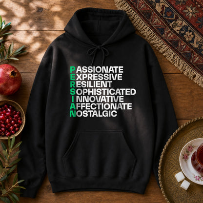 Persian Traits Hoodie - Black